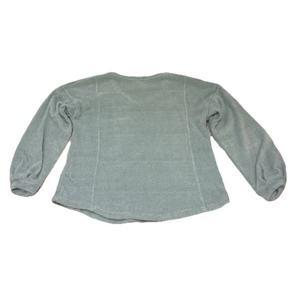 C&C California Sweater Womens Size Medium Seafoam Pullover V-Neck Knit Cotton - Picture 11 of 14
